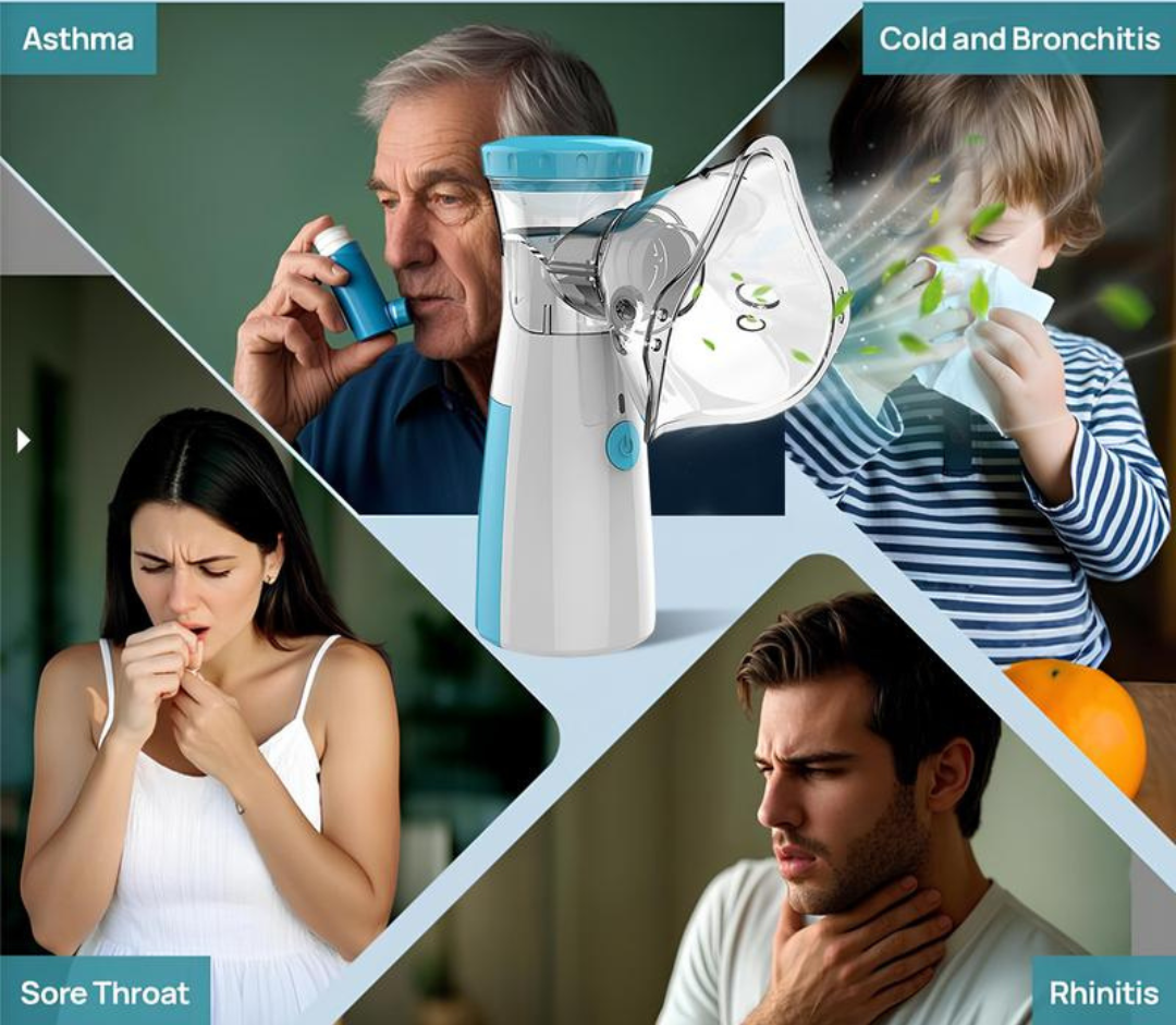 PureBreath™ – Compact Nebulizer | Gentle Vapour | Safe Relief Anytime, Anywhere