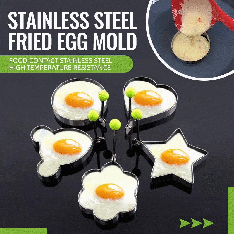 Hesroicy Flexible Fried Egg Mold with High-Temperature Resistance,  Double-Sided Square and Round Egg Fryer Mould, Food Grade, Ideal for Home  Cooking
