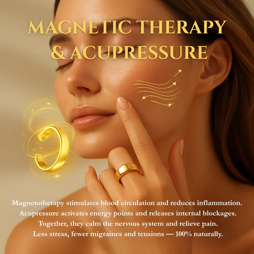 Calm & Vitality Magnetic Acupressure Ring