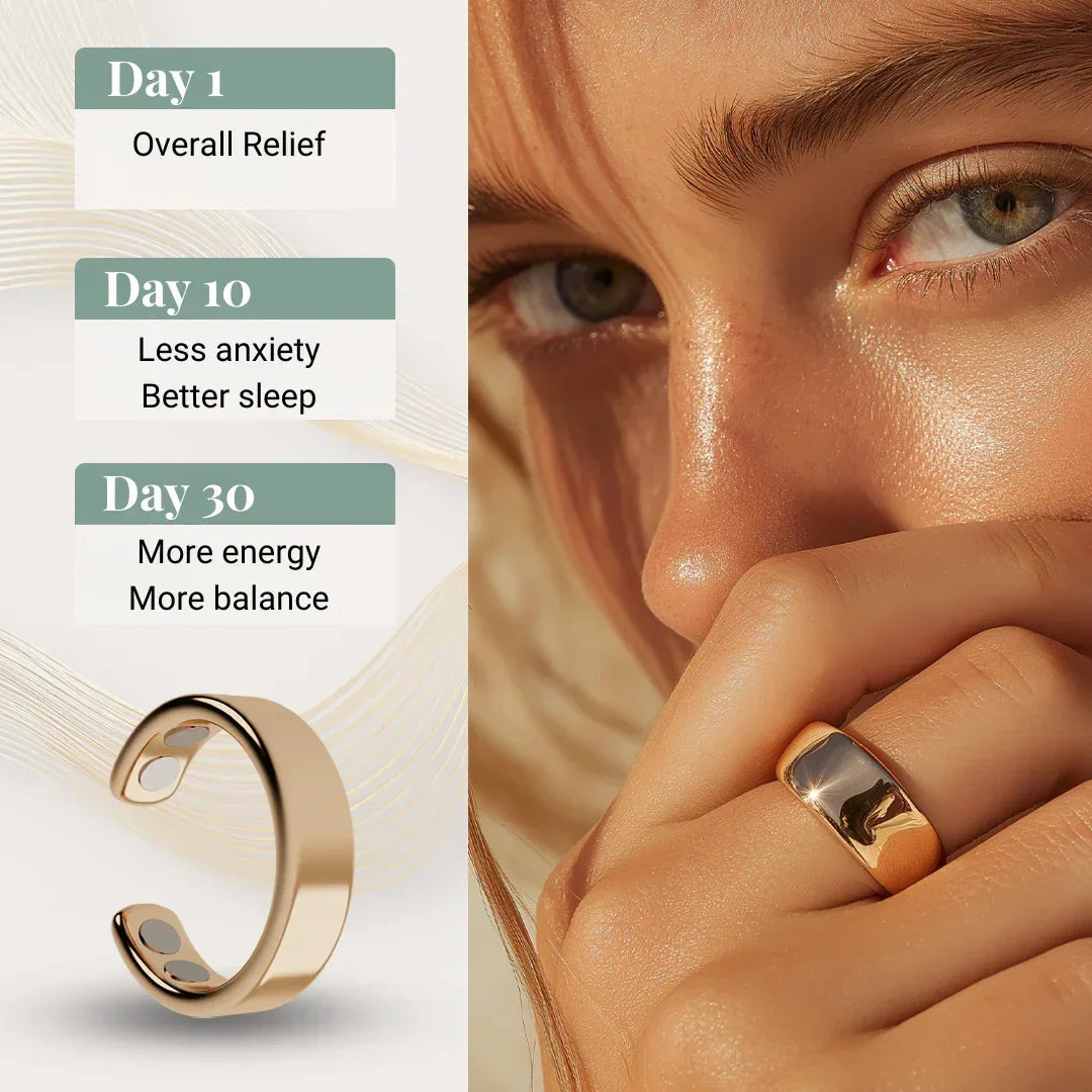 Calm & Vitality Magnetic Acupressure Ring