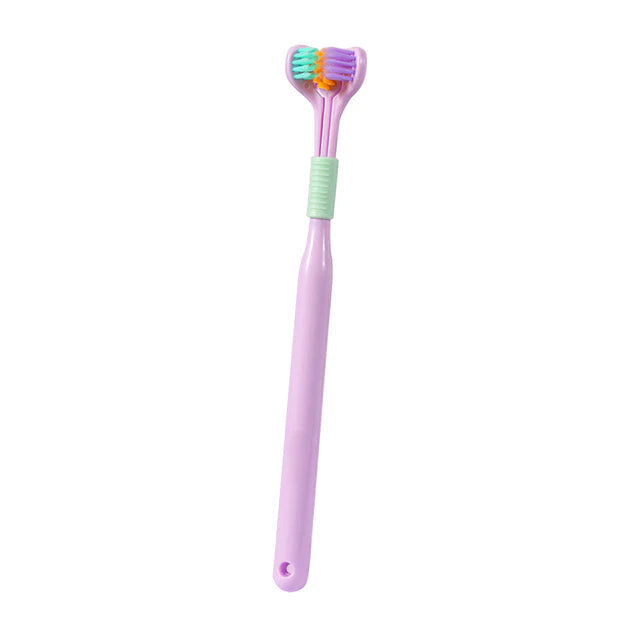 360° Triple-Sided Toothbrush for Maximum Clean