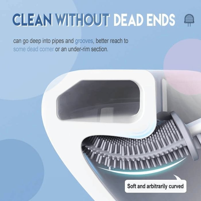 Bathroom Toilet Cleaning Brush And Holder Set