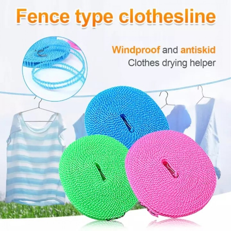 5 Meters Windproof Anti-Slip Clothesline Nylon Rope