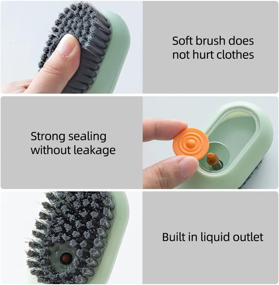 Multi-Functional Scrubbing Brush With Soap Dispenser