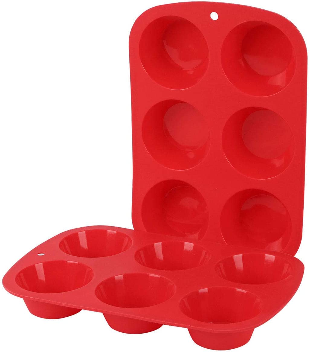 Silicone Non-Stick Muffin Pan 6-Cavity Mold