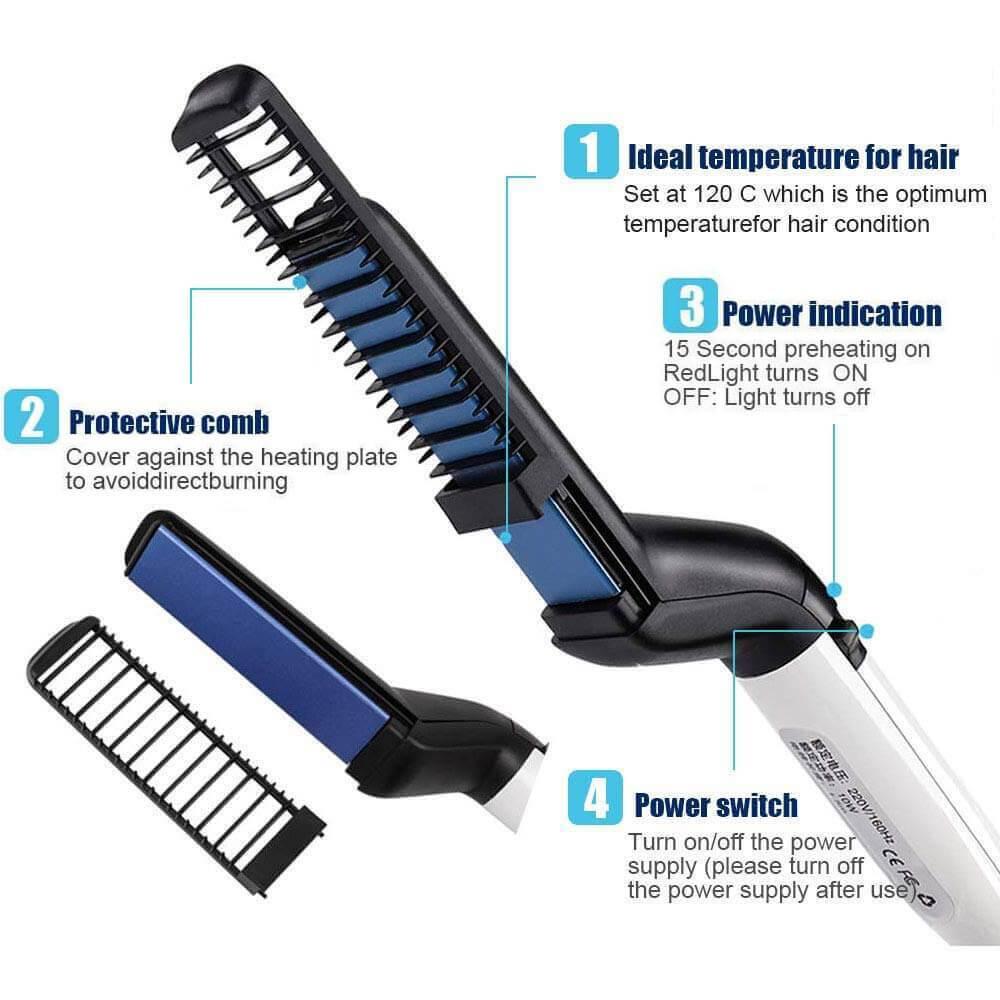 Beard Hair Brush Multi-functional Straightening Comb