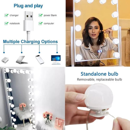 10 Bulb LED Vanity Mirror Lights