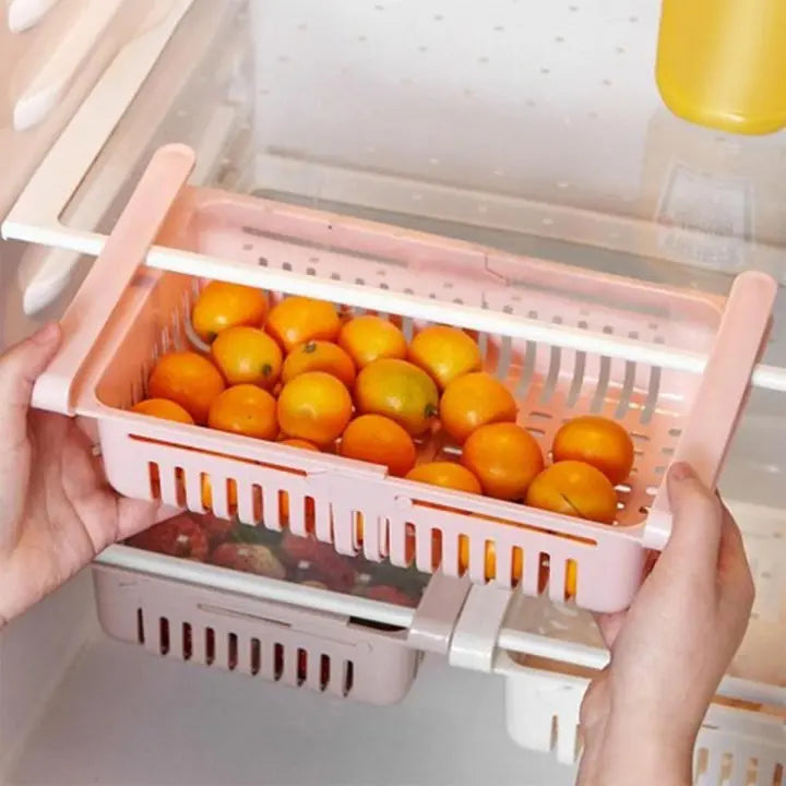 Adjustable Fridge Storage Basket