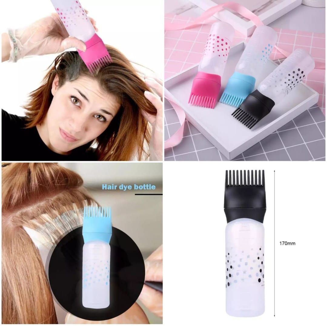 Hair Oil Applicator Comb Bottle