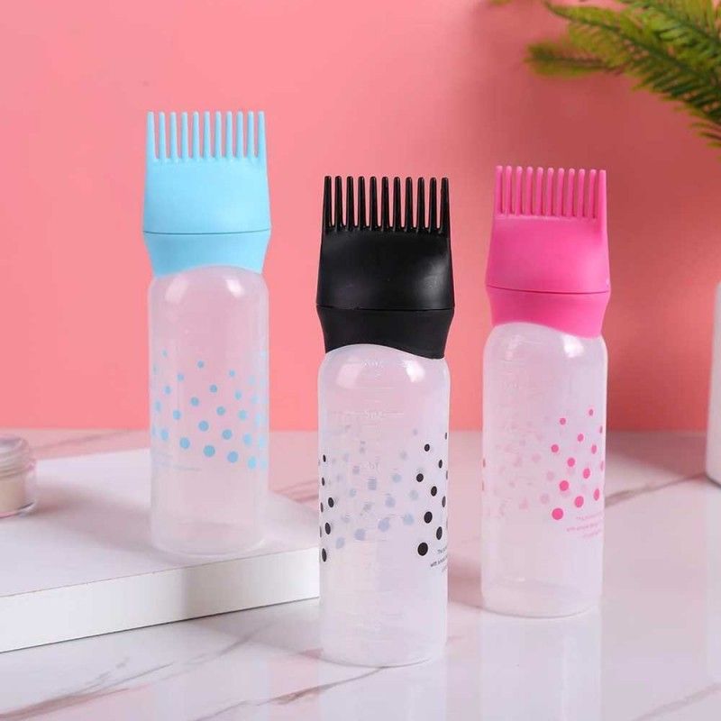 Hair Oil Applicator Comb Bottle